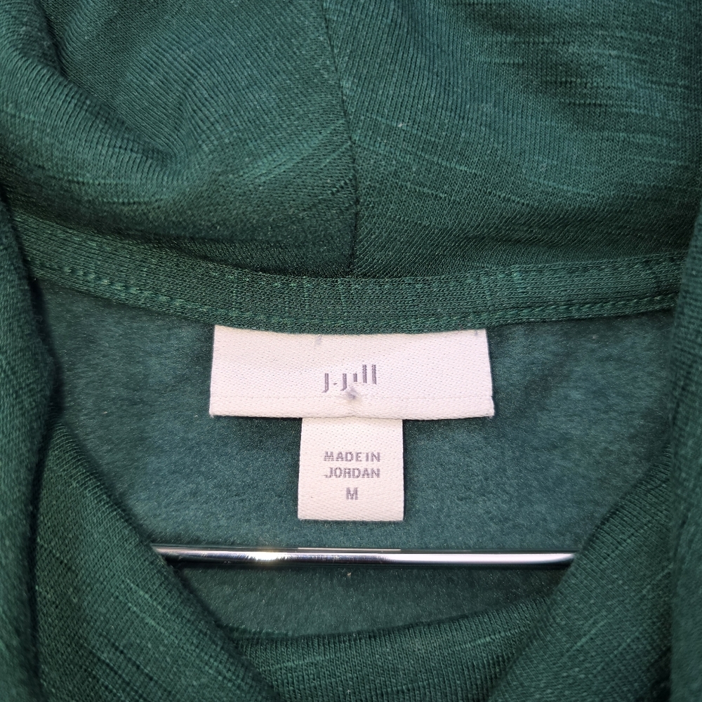 J.Jill Emerald Green Cowl Neck Long Sleeve Top, Size M - Picture 5 of 6